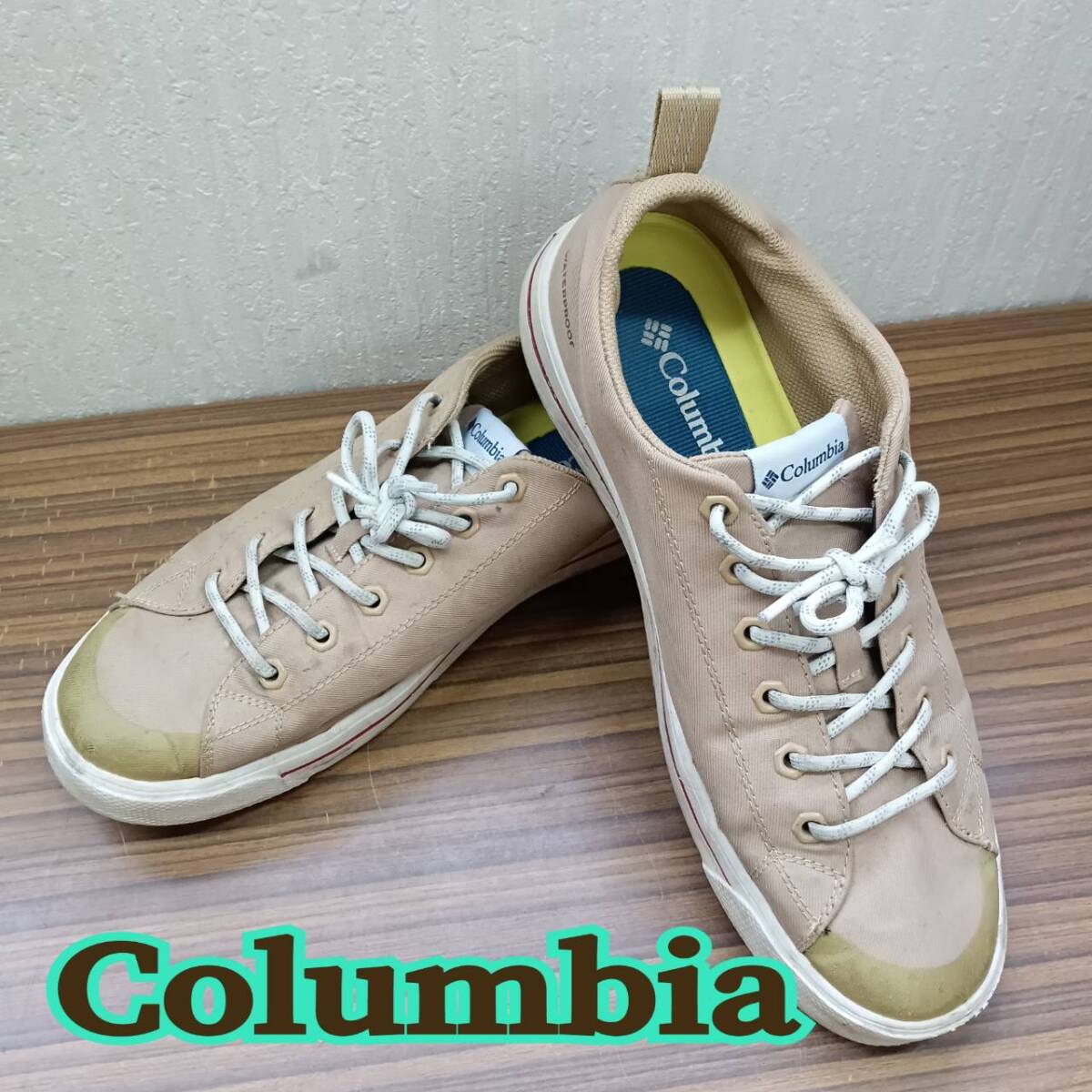 靴 ◆ Columbia ◆ スニーカー 28cm ベージュ 系 ◆ コロンビア ◆メンズ シューズ 現状品 送料無料拍卖