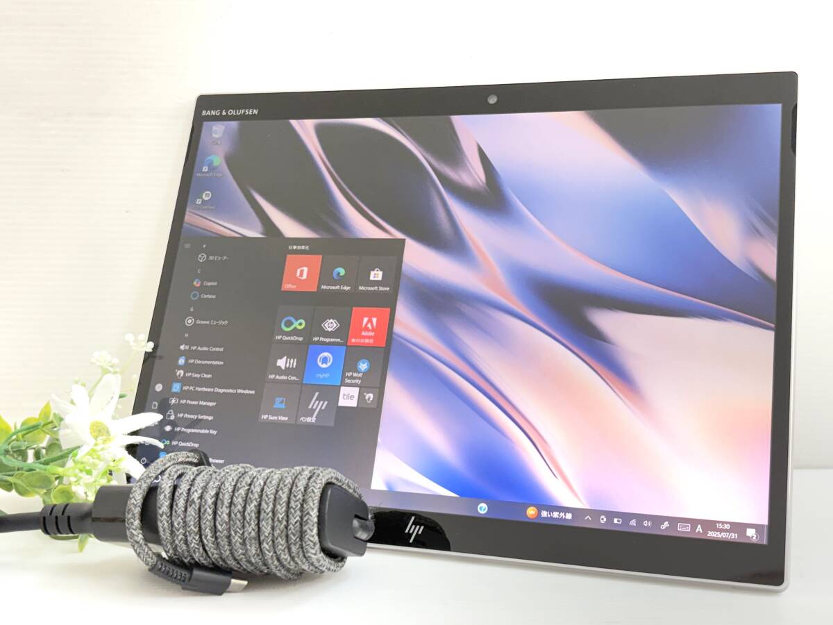 【良品 バッテリー良好】HP Elite X2 G8 vPro Tablet 499C2PA#ABJ Core i5(1145G7)2.6GHz RAM:8GB SSD:256GB LTE 13インチ Wn10 動作品拍卖