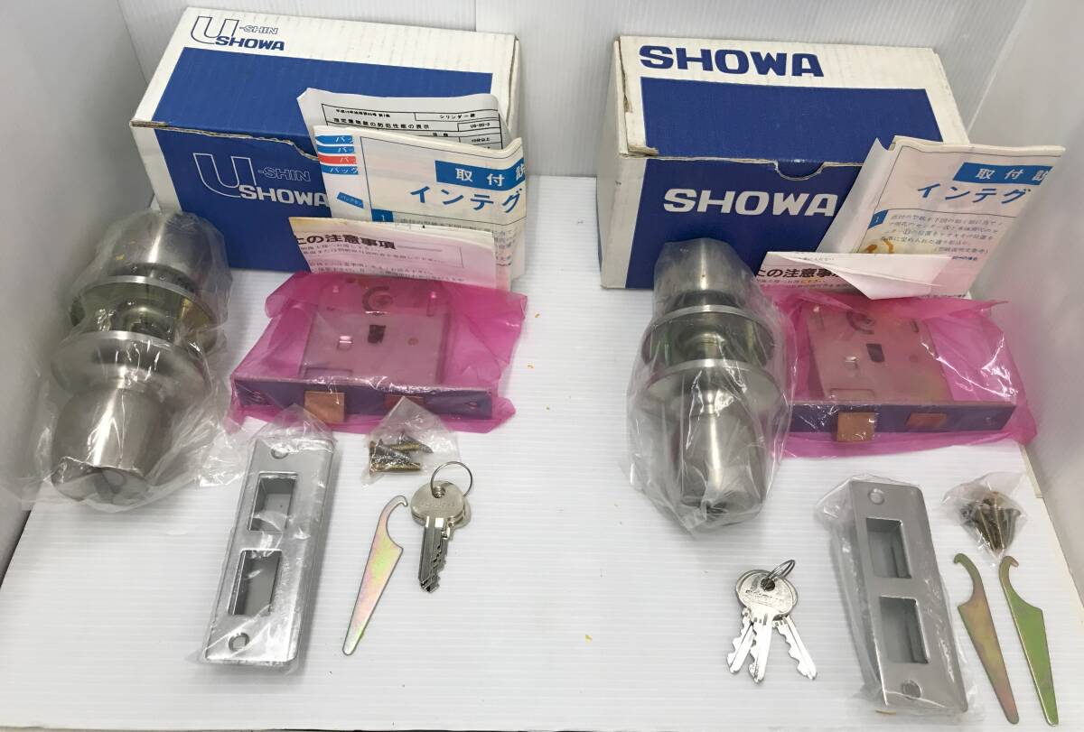 【未使用品】U-SHIN SHOWA/ユーシンショウワ インテグラロック 倉庫用 ドアノブ バックセット 64 IS-05-64-DA-S32P-40MW-S拍卖
