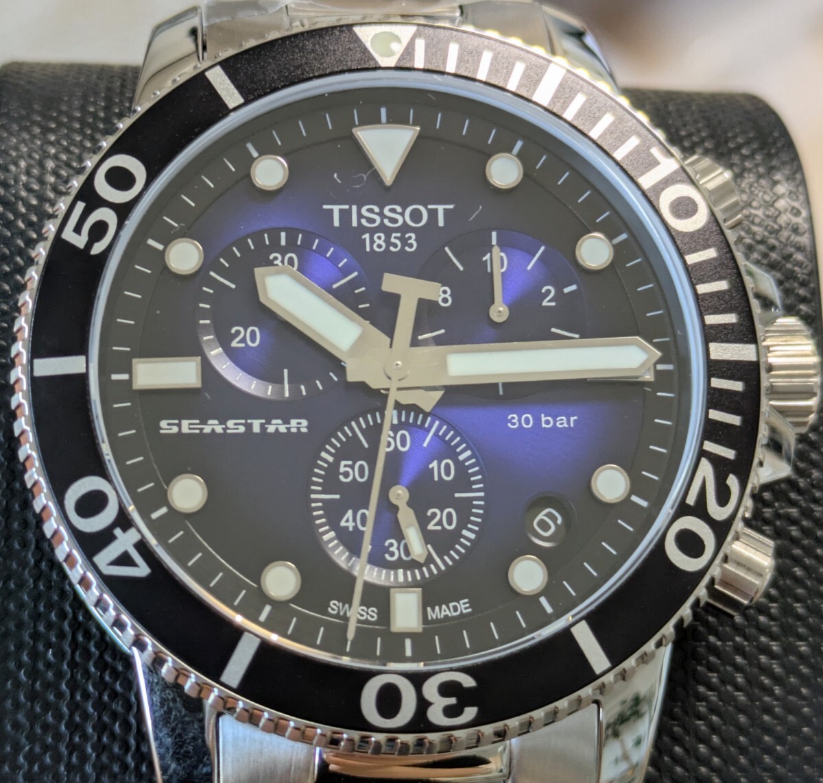新品未使用 TISSOT ティソ メンズ 腕時計 シースター Seastar 1000 クロノグラフ ダイバーズウオッチ tissot T120.417.11.041.01 拍卖
