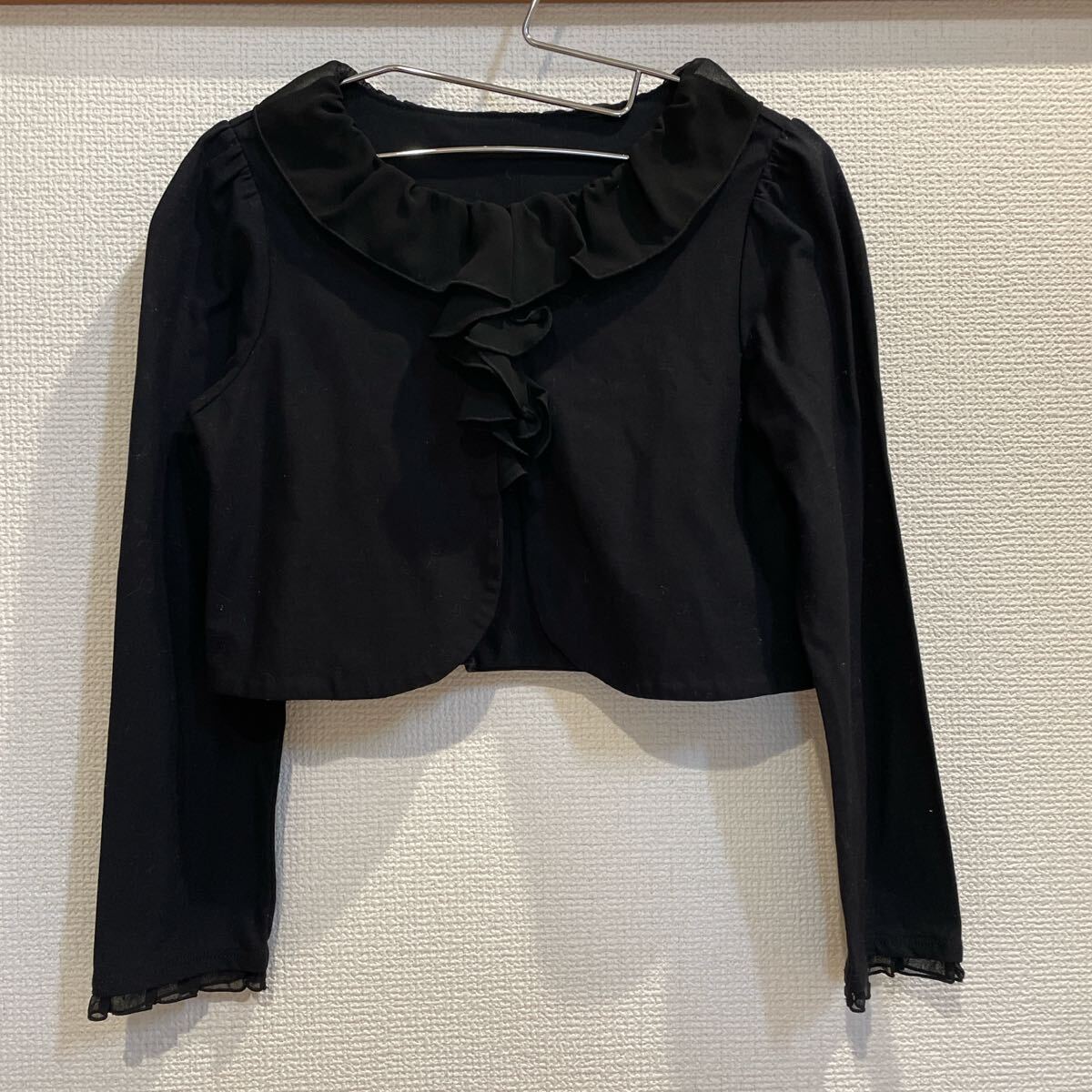 コムサフィユ 120㎝ COMME CA FILLE クロップド丈カーディガン拍卖