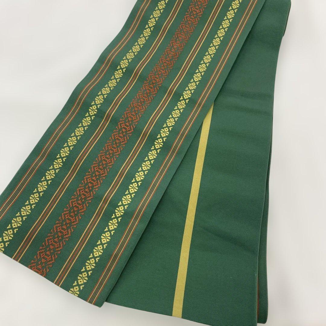 5997 緑 半幅帯 小袋帯 正絹 着物 浴衣 袴拍卖