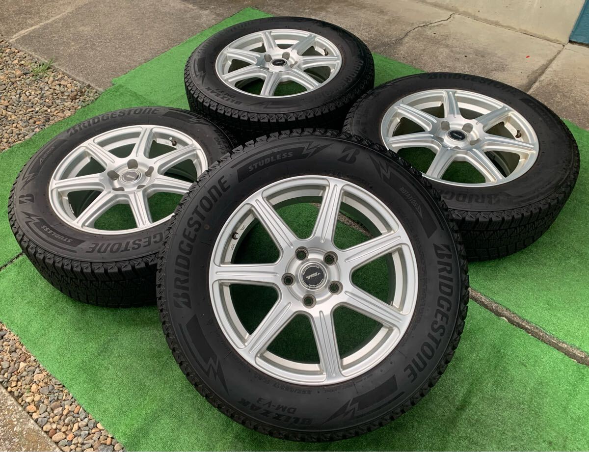 2021年製★TOPRUN 17インチホイール& 225/65R17 BS BLIZZAK スタッドレスタイヤ4本セット★ハリアー RAV4 CX-5等拍卖