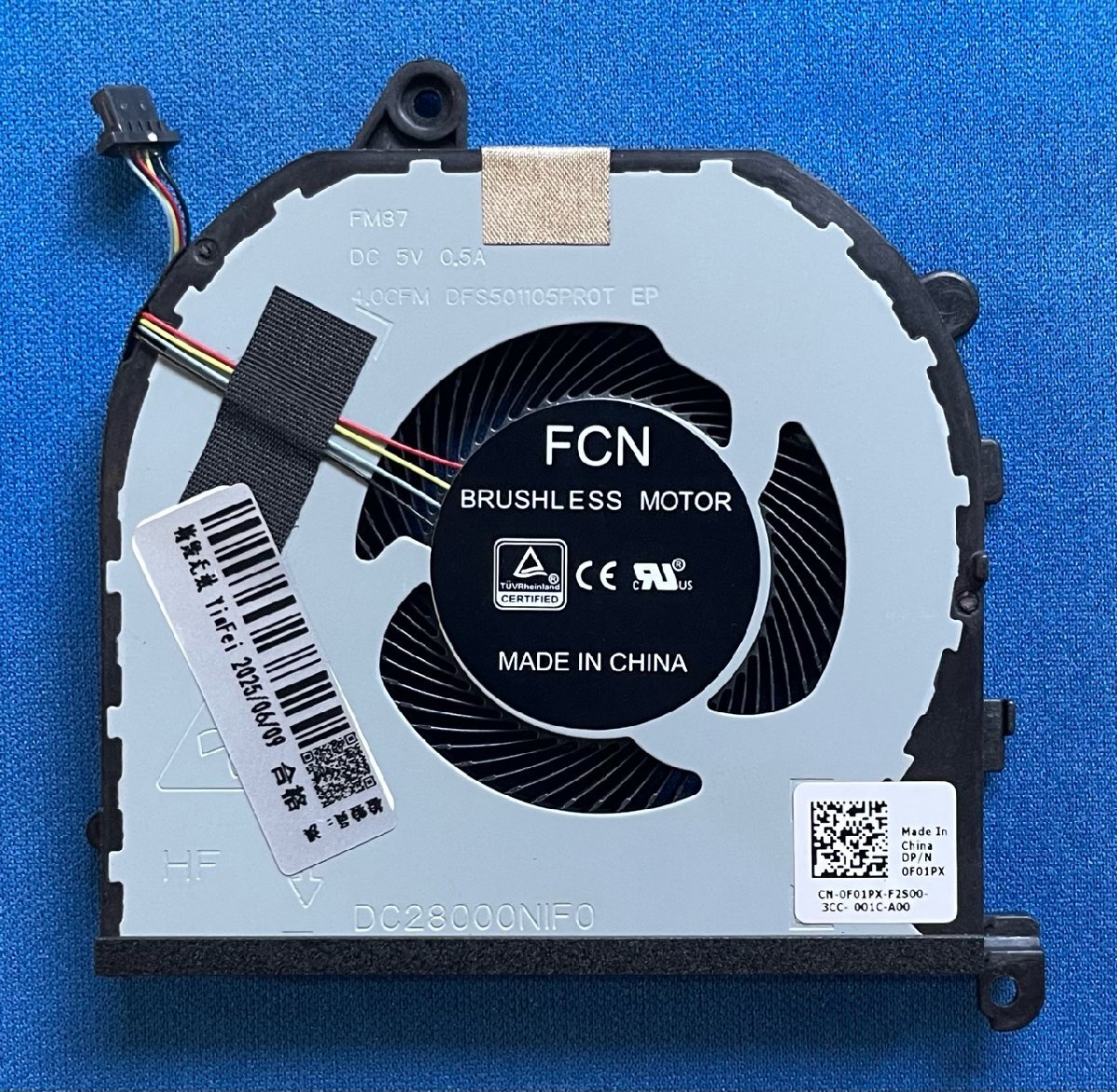 純正新品 DELL XPS 15 7590 9560 9570等用 GPU冷却ファン 0F01PX拍卖