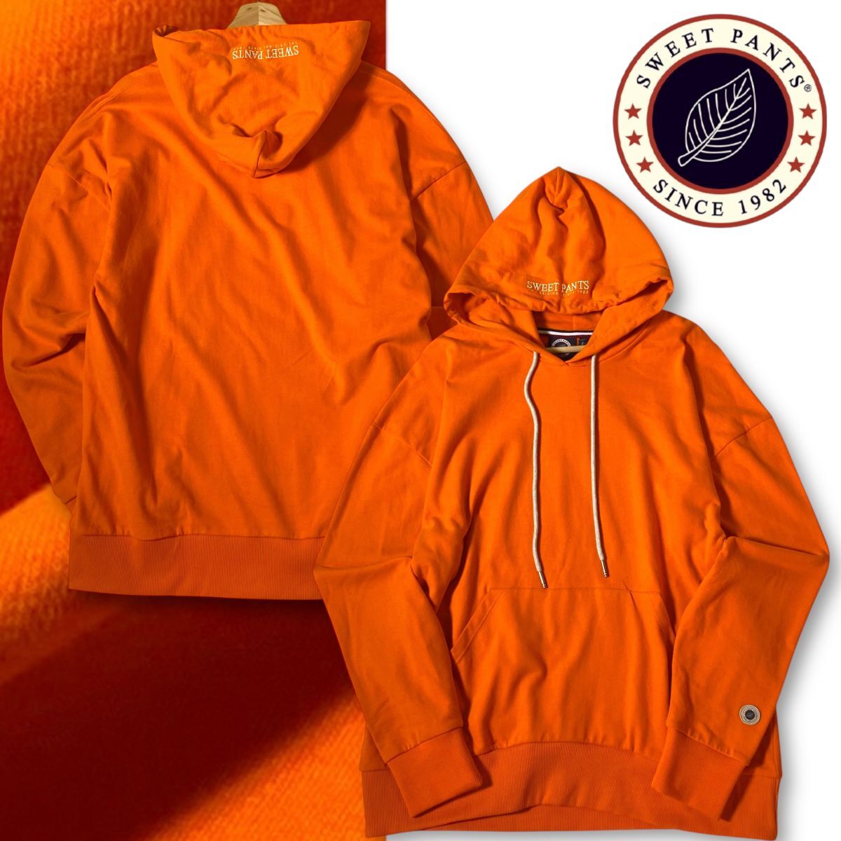 【L】新品 定価1.7万 スイートパンツ ロゴパッチ付き スウェット プルオーバー パーカー SWEET PANTS Tシャツ アメカジ 普段使い◆R2840拍卖