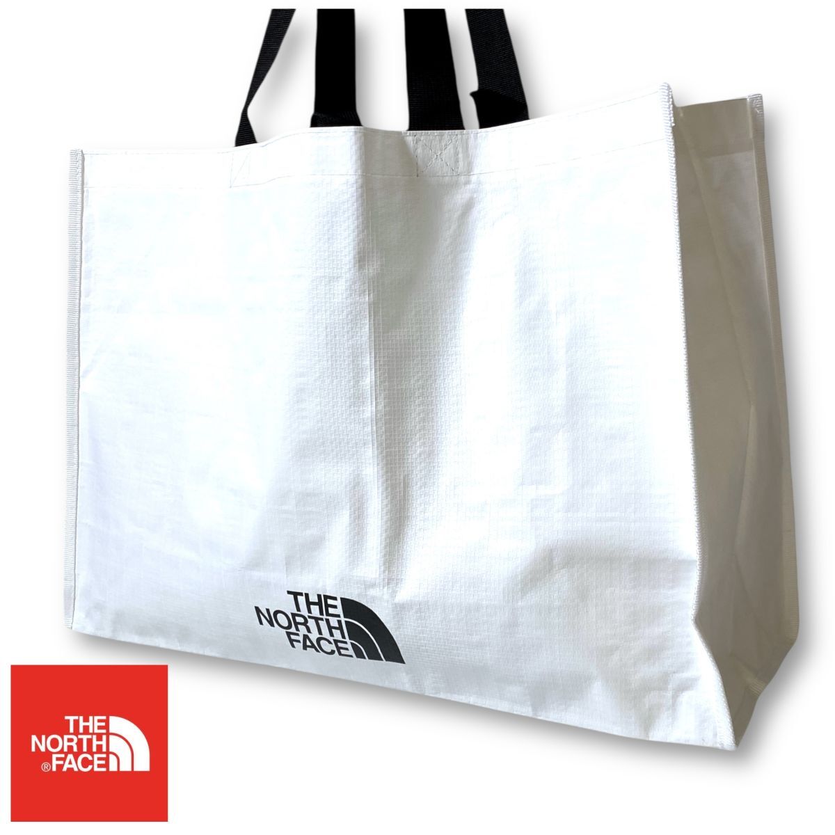 ◆【L】新品 ノースフェイス ショッピングバッグ トートバッグ THE NORTH FACE ショッパー バッグ Lサイズ 白 エコバッグ拍卖