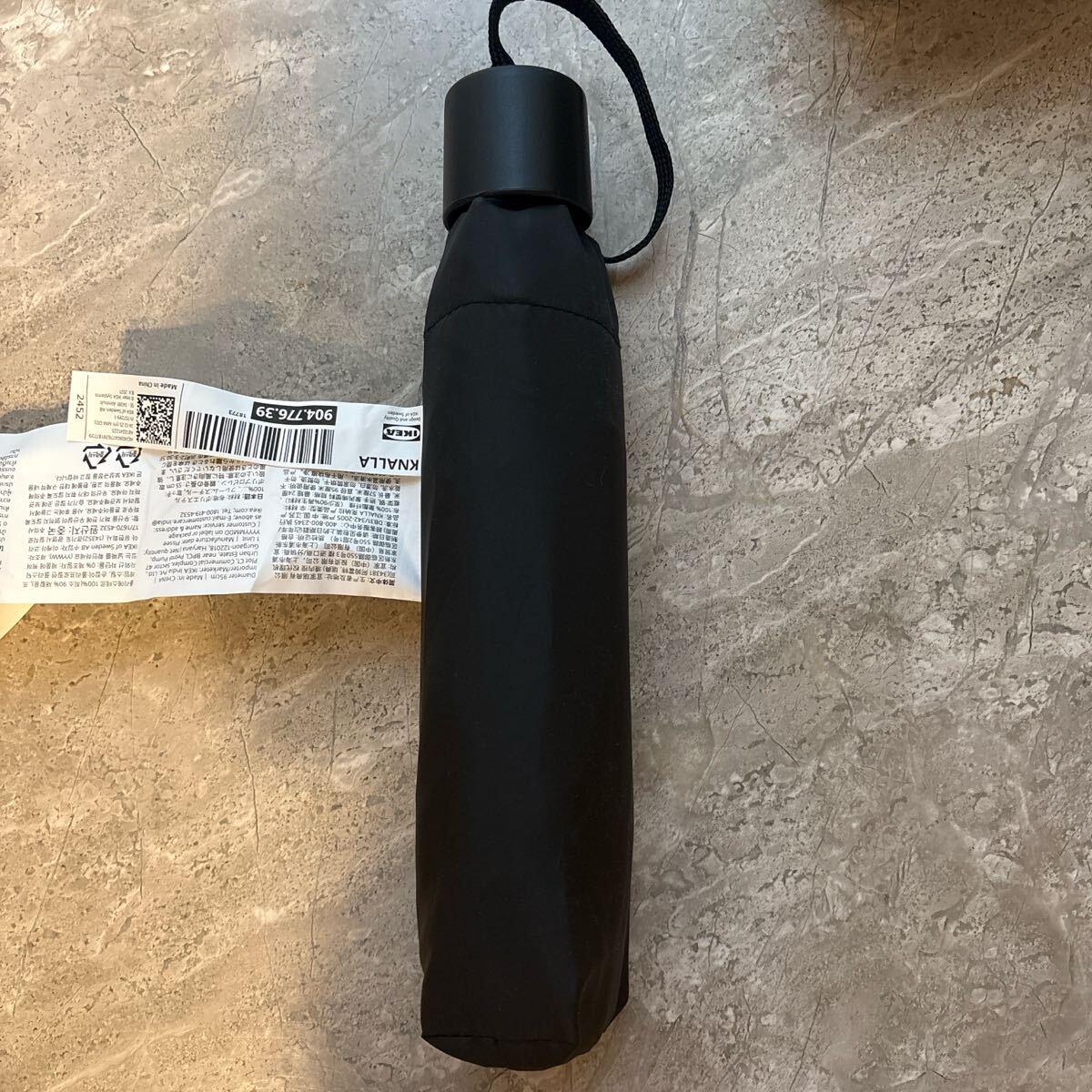 新品未使用 IKEA イケア KNALLA クナラ 折りたたみ傘 ブラック拍卖