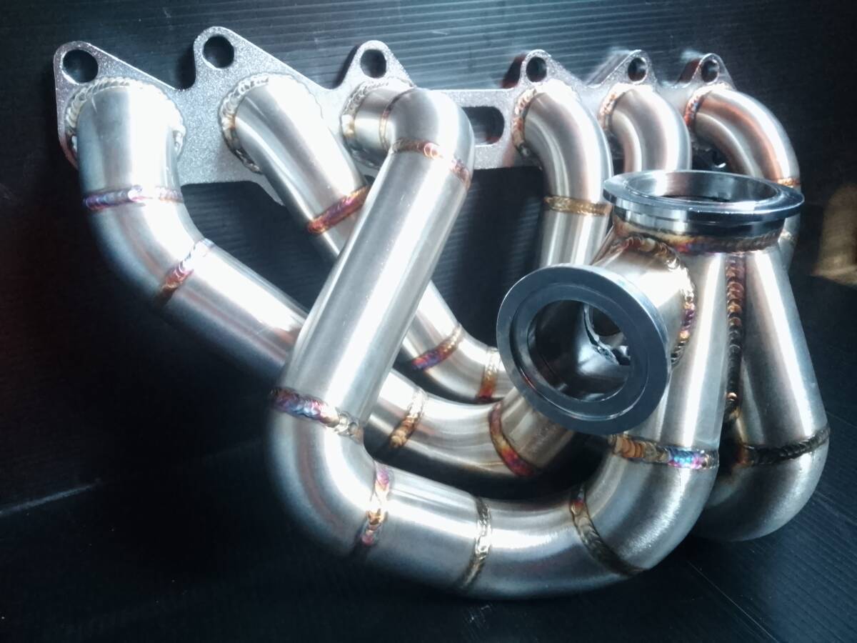 音がいいエキマニ! 2JZ-GTE ステンレス Vバンド フルタービン Garrett JZX100 JZX110 JZX90 JZS161 JZS160 S13 S14 S15拍卖