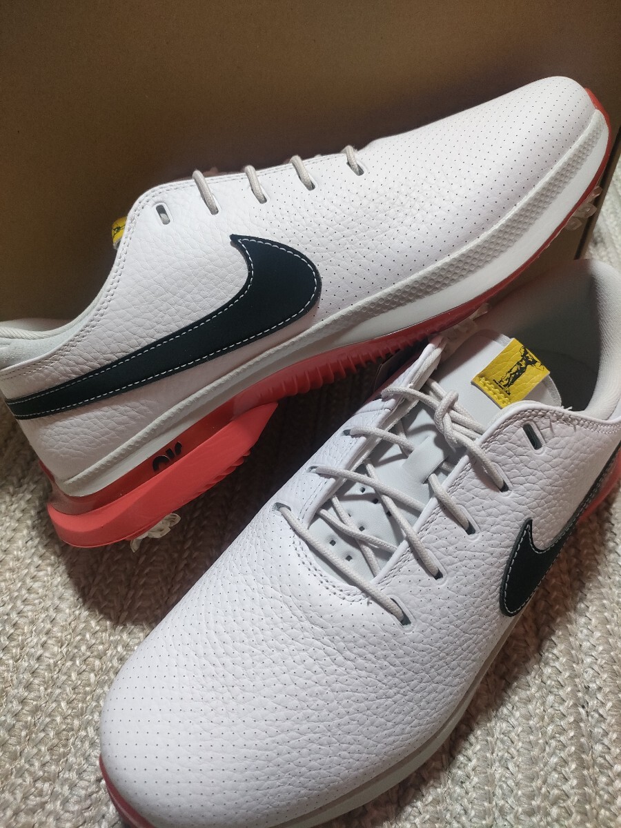 新品 定価25850 NIKE GOLF エアズーム ビクトリーツアー 3 26.5cm ナイキ ゴルフ スパイク ゴルフシューズ ホワイト レッド 防水 AIR拍卖