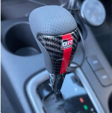 ハイラックス GR パンチングレザー&カーボン シフトノブ シフトレバー拍卖