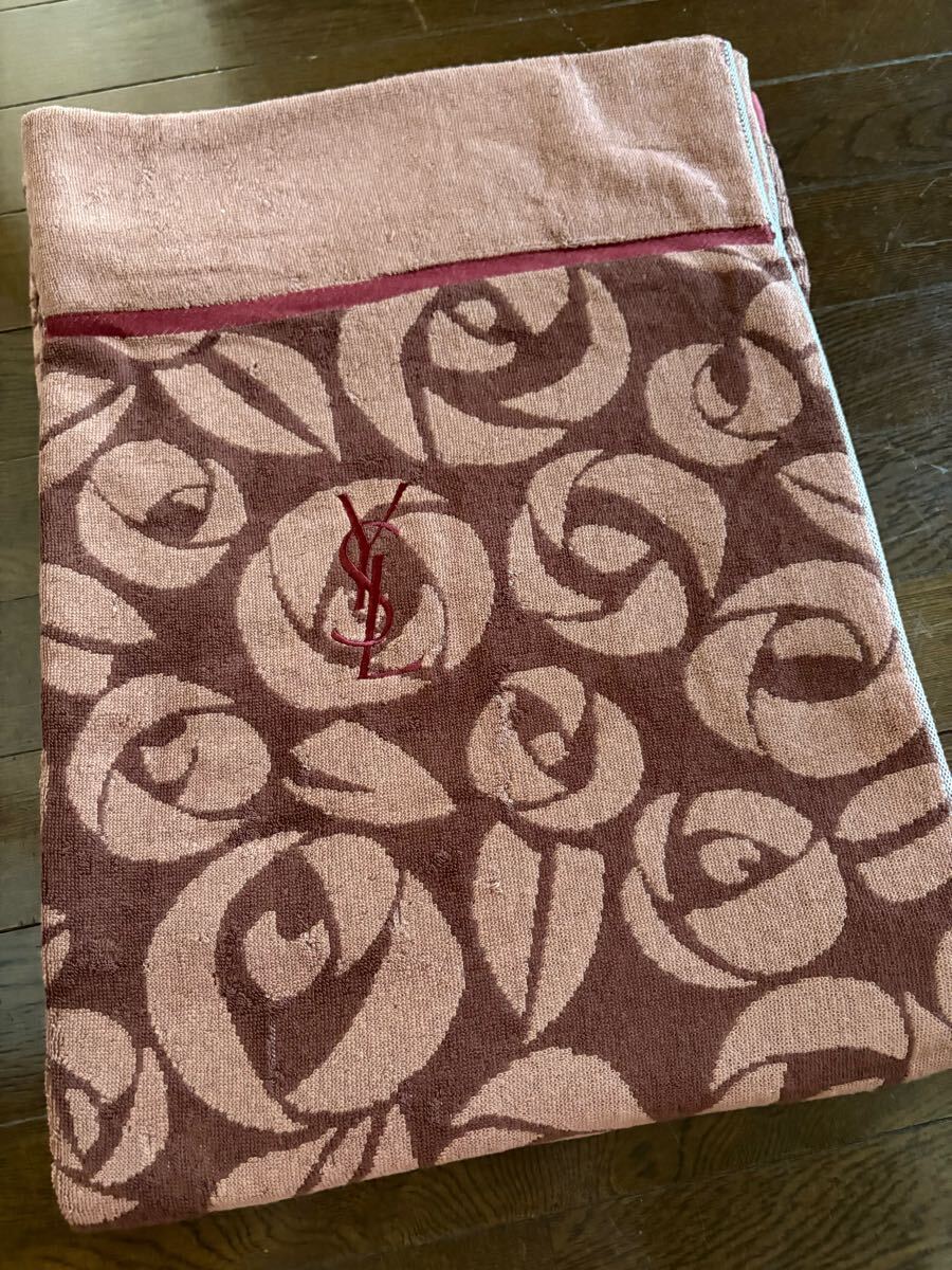 YSL/イブサンローラン【新品希少】パイルタオルケットブラウン拍卖