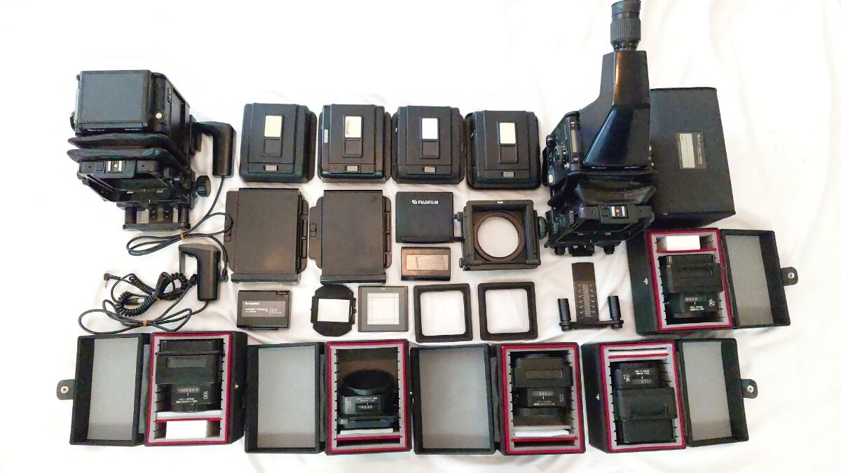 フジフィルム FUJIFILM GX680 GX680Ⅲ レンズセット レリーズ フィルムバック フィルムホルダー その他付属品セット 拍卖