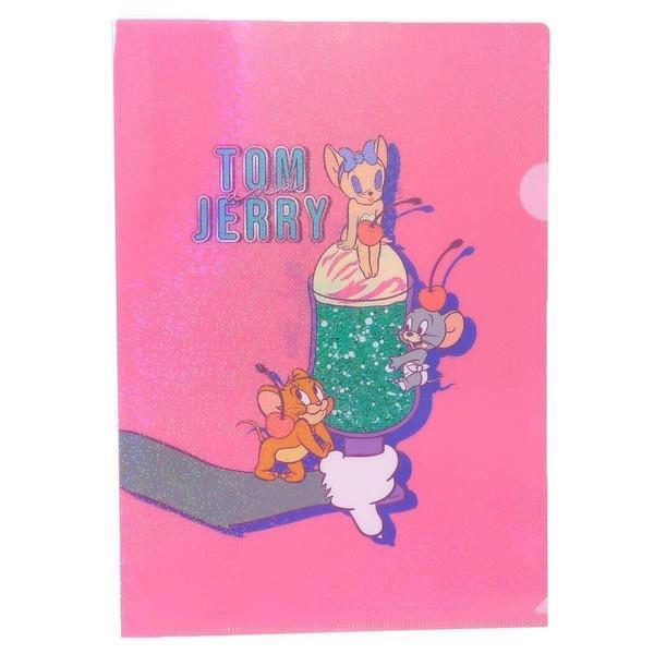 トム&ジェリー A4 シングルクリアファイル クリアケース COLORFUL SWEETS ピンク拍卖