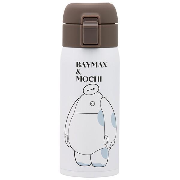 ベイマックスとモチ ステンレスワンタッチボトル 350ml 水筒 保冷 保温 ディズニー Disney スケーター拍卖