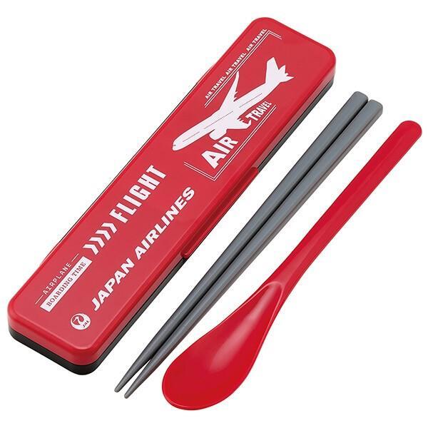 JAL 音のならないコンビセット 箸 スプーン カトラリー 抗菌 JAPAN AIRLINES スケーター拍卖
