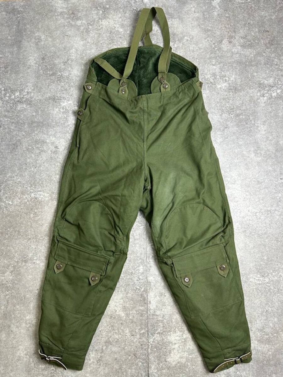 【men983TA】 60's スウェーデン軍 モーターサイクルオーバーパンツ オーバーオール Swedish Army 1961ユーロ vintage ヴィンテージ AG拍卖