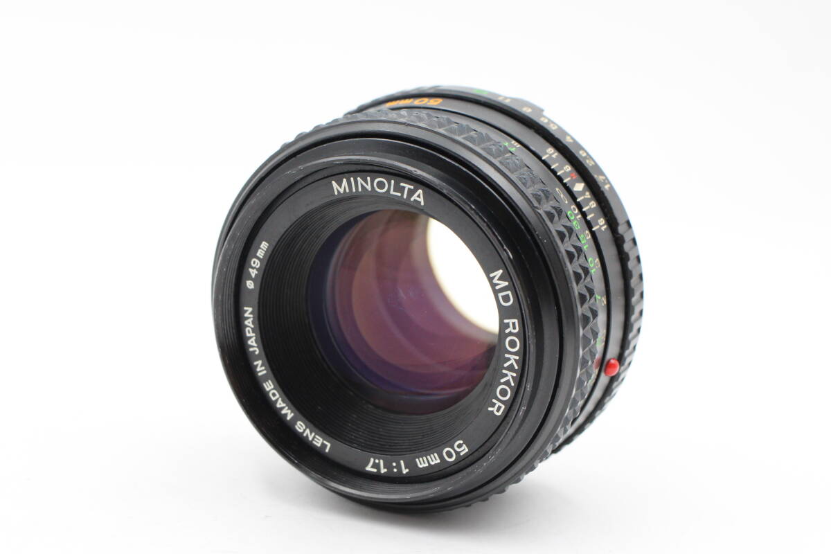良上品☆MINOLTA MD ROKKOR 50mm F1.7 ミノルタ MDマウント 単焦点 ###13337拍卖