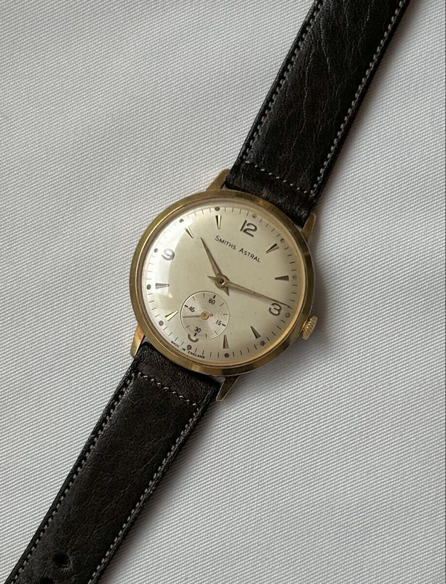 英国 1950年代 SMITHS ASTRAL スミス アストラル 腕時計 アンティークウォッチ 手巻き時計 ビンテージ イギリス 拍卖