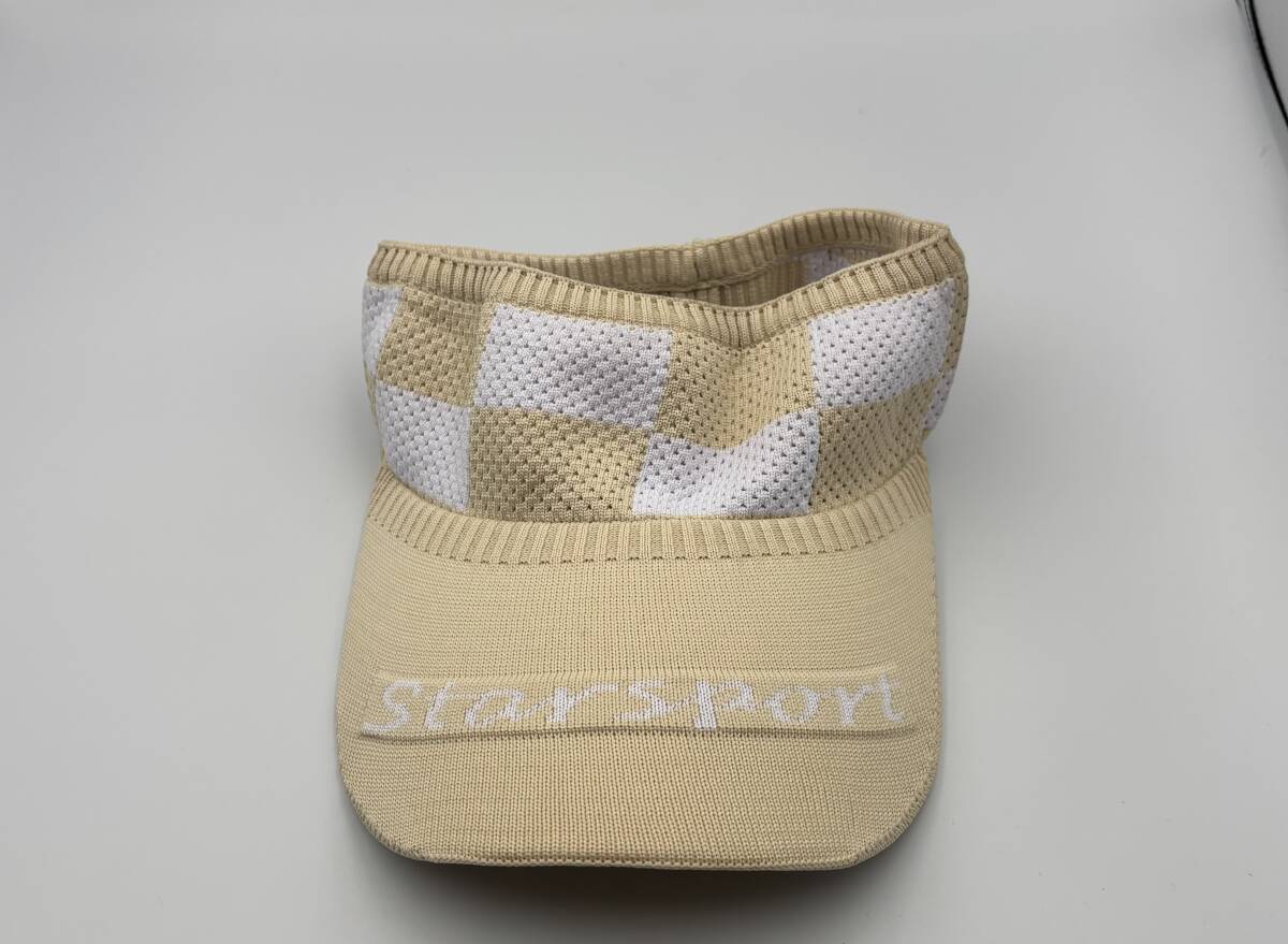 WesRiva サンバイザーベージュ フリーサイズ バンドタイプ 3−21拍卖