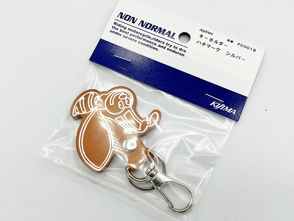 シャリー 革製 キーホルダー 限定 銀 / 完全復刻 シャリィ生誕50周年記念 ハチマーク 押し型 シャリィ 4mini ダックス拍卖
