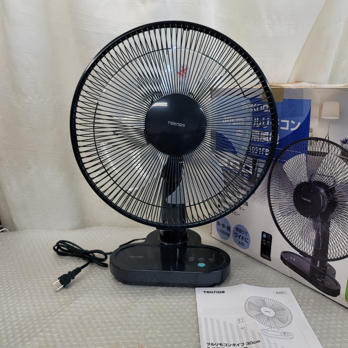 5061 訳有30cm卓上扇風機 首振 タイマー拍卖