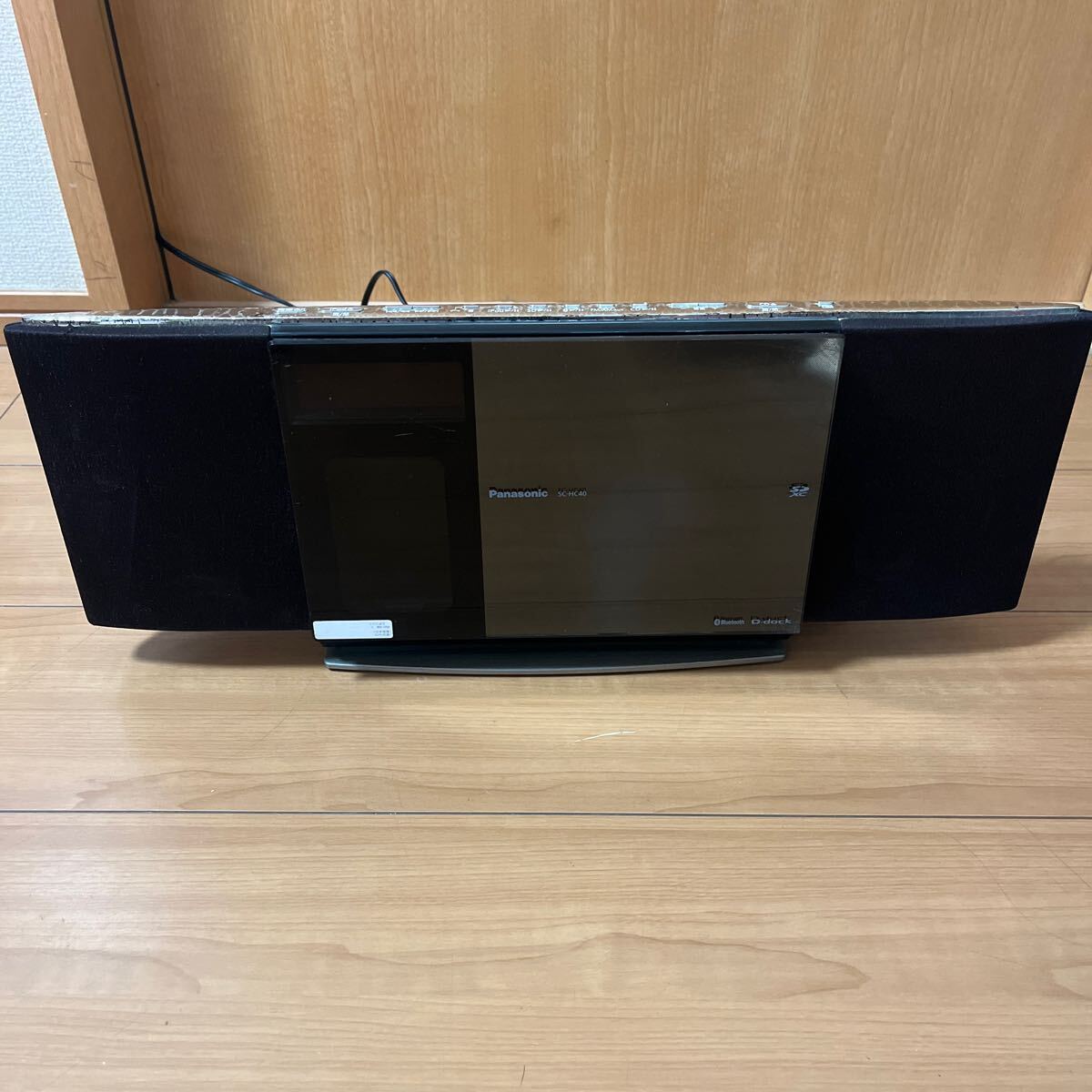 Panasonic パナソニックD-dock コンパクトステレオシステム ブラック SC-HC40 CDコンポ 中古品拍卖