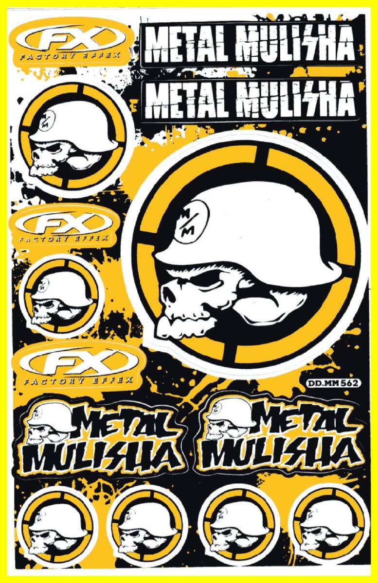 特大サイズ 撥水 防水 シール ステッカー!メタルマリーシャ 15! バイク 車 傷隠し オイルタンク カスタム デカール拍卖