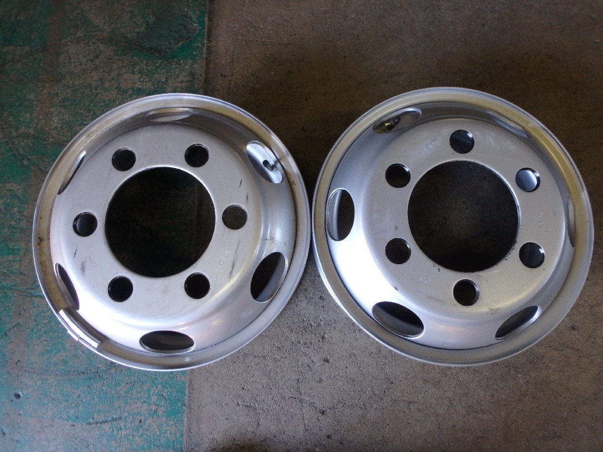 H110 新車外し 送料無料 16×5.5 TOPY RAEA スチールホイール 2本 6穴 6H ダイナ,トヨエース,デュトロ拍卖