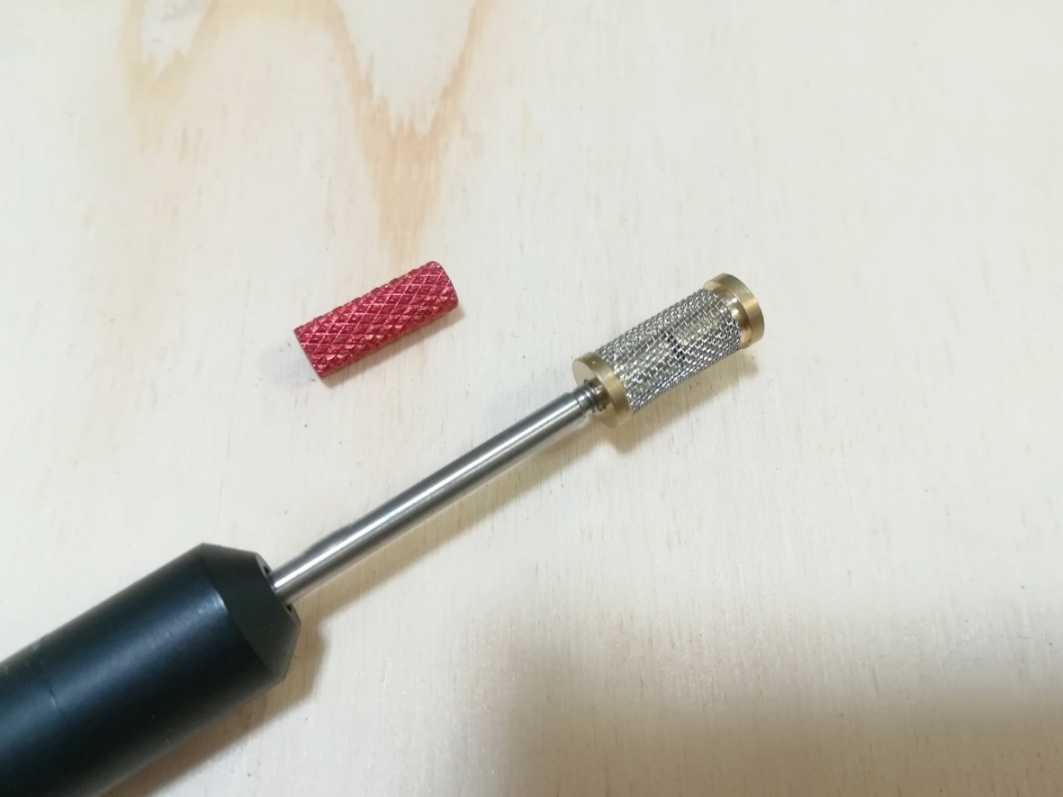 滑らかさで好評!☆ 改良型 革エッジ メッシュ ローラーペン コバ塗り ペン ヘッド2種類付き レザークラフト ☆拍卖