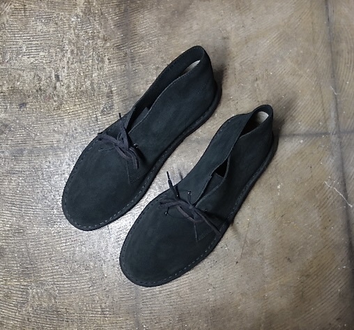 TK 激レア 希少 デッドストック 新品 ホーキンス ITALY製 デザートブーツ 黒ブラック イタリア製 レザーシューズ拍卖