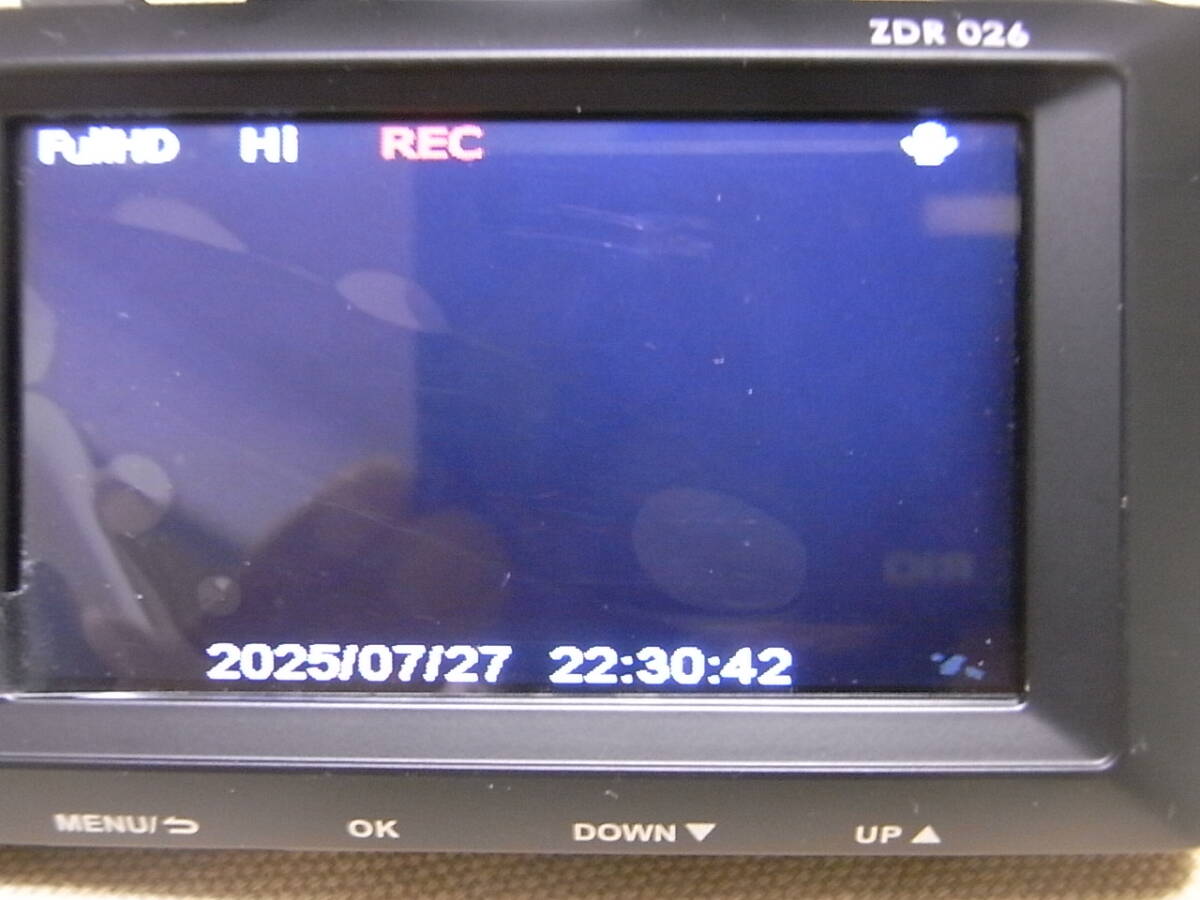 COMTEC コムテック 前後2カメラ ドライブレコーダー ZDR 026 前後370万画素 夜間画像補正 ドラレコ カメラ 車載 録画  難あり拍卖