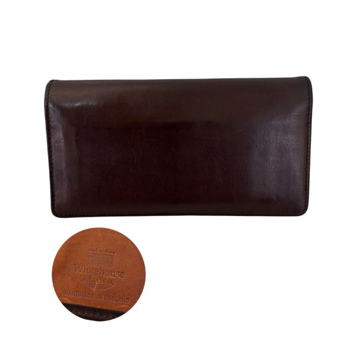 ホワイトハウスコックス 財布 長財布 ブライドルレザー ダークブラウン拍卖