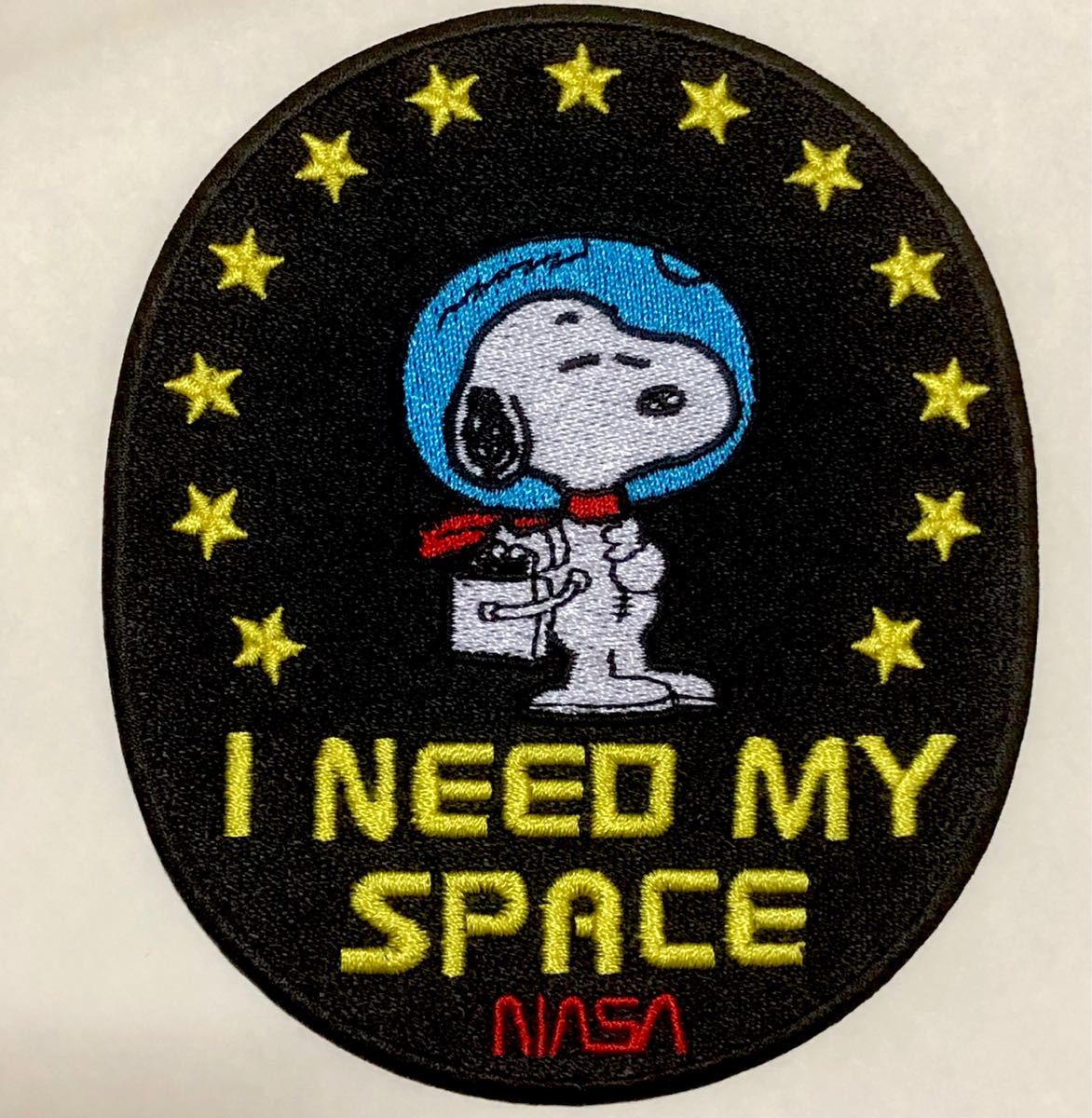 スヌーピー 宇宙服 NASA ワッペン 黒拍卖
