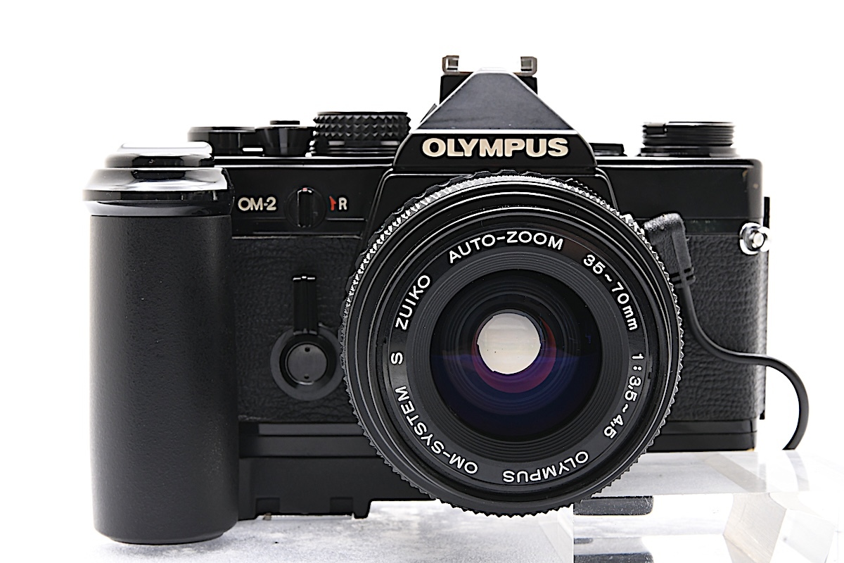 OLYMPUS OM-2 ブラック +RECORDATA BACK2 + OM-SYSTEM S ZUIKO AUTO-ZOOM 35-70mm F3.5-4.5 オリンパス MF一眼レフカメラ ジャンク■34534拍卖