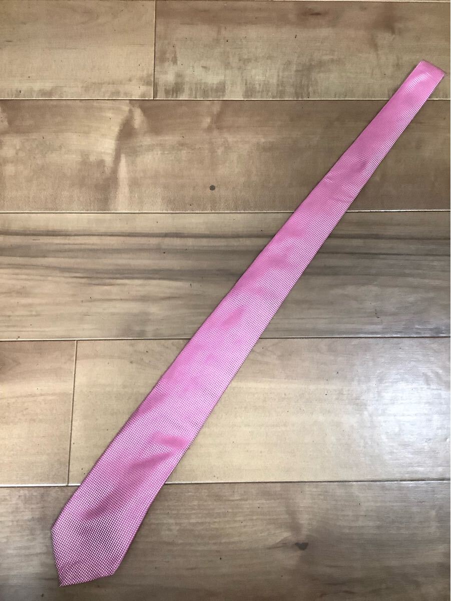 PAULSMITH ポールスミス チェック柄 シルクネクタイ ピンク セレクト メンズ 中古 カジュアル拍卖