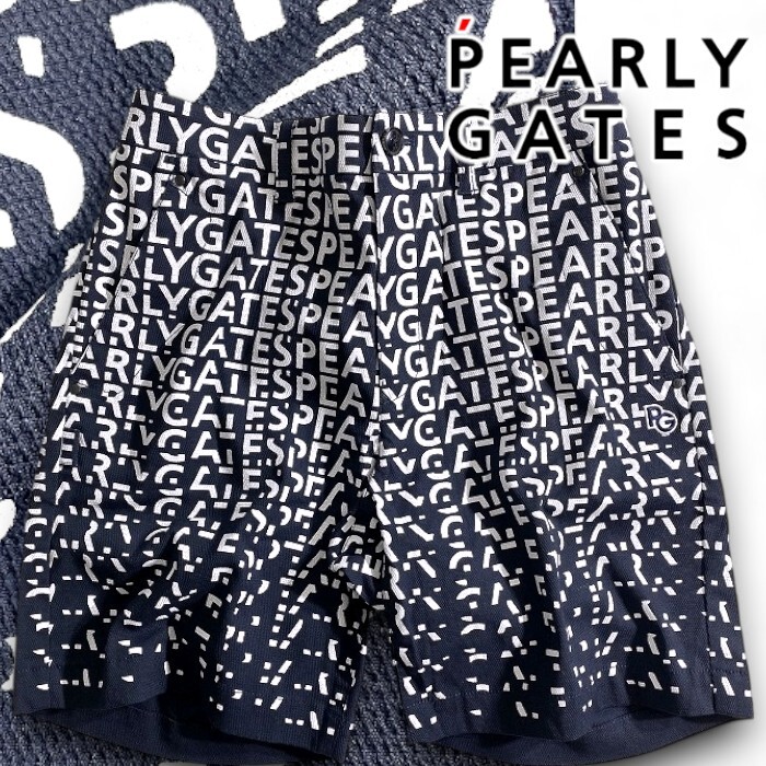 PEARLY GATES パーリーゲイツ 新品 定価3万 Peドビー グラデーションロゴ ストレッチ ショートパンツ ゴルフ 2232807 121 6▲034▼50701w06拍卖