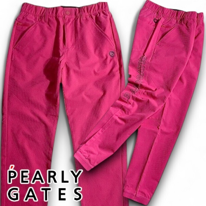 PEARLY GATES パーリーゲイツ 定価2.6万 吸水速乾 DotAir ストレッチ ジョガーパンツ ゴルフ レディース 2236602 090 00▲029▼50610w13拍卖