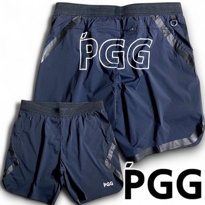 PGG by PEARLY GATES パーリーゲイツ 定2.6万 ドライタッチ ストレッチタフタ ショートパンツ ゴルフウェア 2232701 120 6 ▲029▼50714w01拍卖