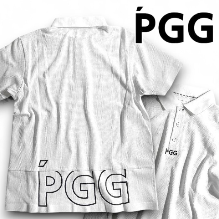 PGG by PEARLY GATES パーリーゲイツ 定価1.8万 吸汗速乾 ドライ鹿の子 ストレッチ 半袖 ポロシャツ ゴルフ 2260601 030 6 ▲021▼50717w05拍卖