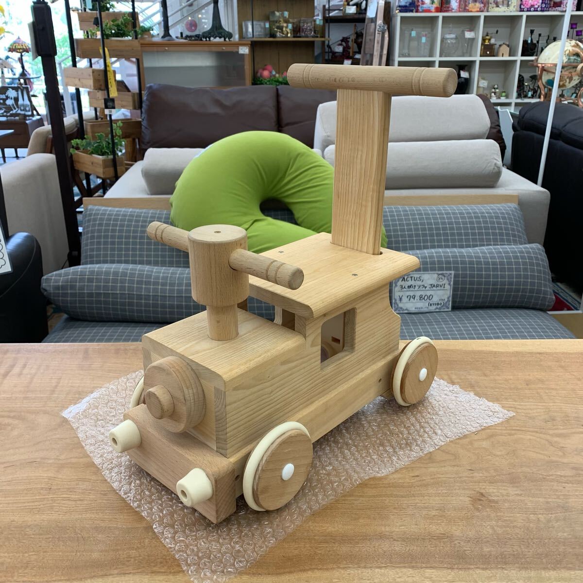 MOCCO モッコ 森の汽車ポッポ 木製玩具 乗用玩具 手押し 自然素材 773拍卖