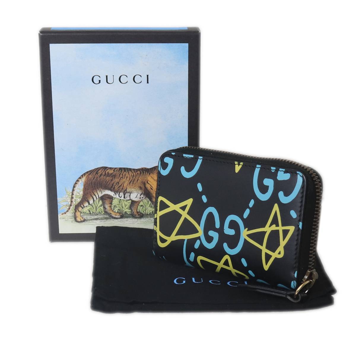 GUCCI/グッチ コインケース ゴースト マルチカラー 448465 保存箱、保存袋 IS Bランク拍卖