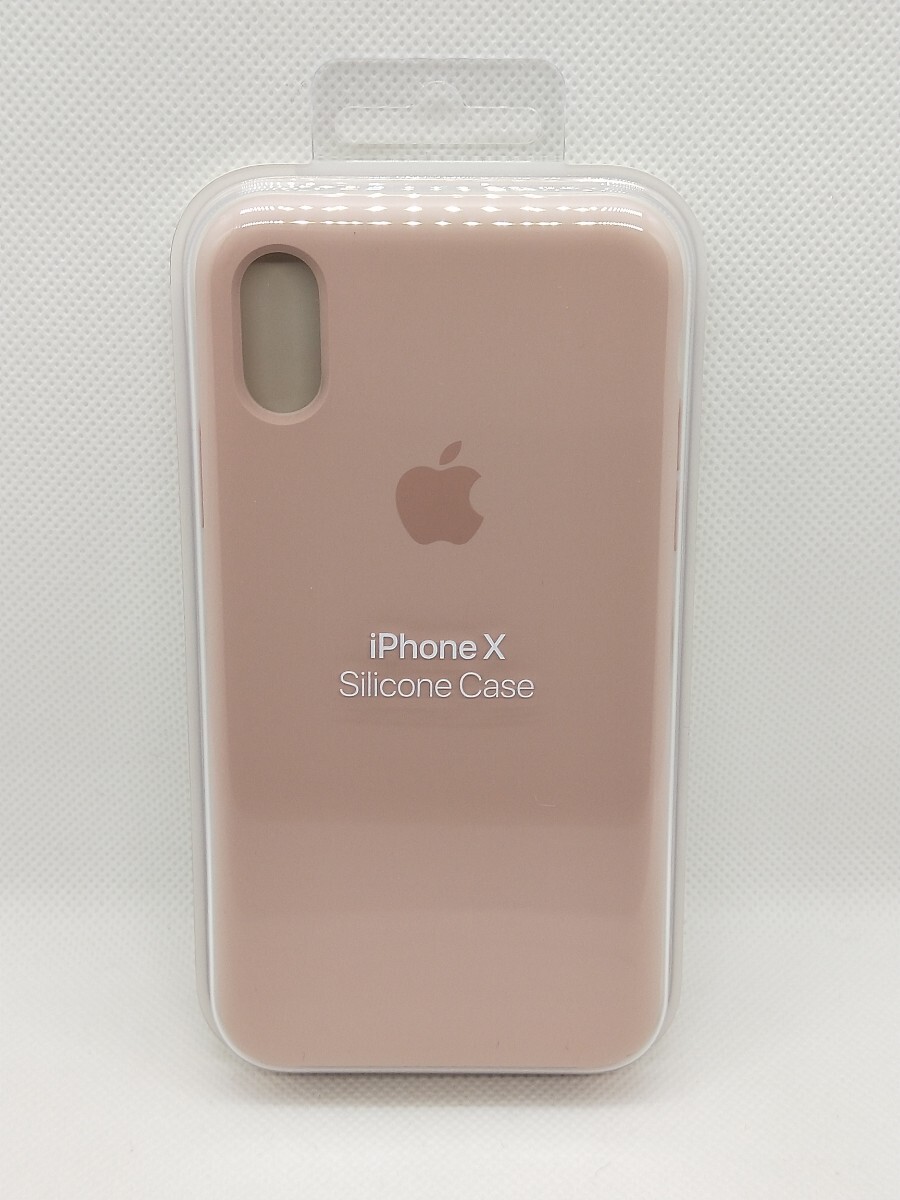 (S01)APPLE  iPhoneX/XS用 シリコンケース ピンクサンド拍卖