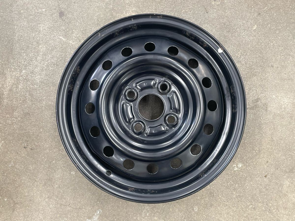 【送料込み】ダイハツ 純正 14インチ 4.5J +45 PCD100-4H スチールホイール 鉄ホイール 1本 刻印D タント ムーブ キャンバス等拍卖