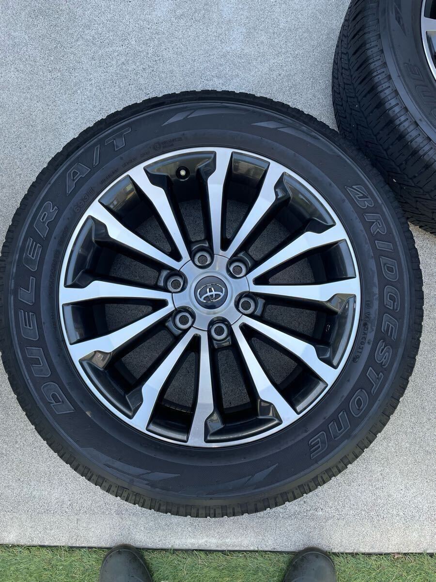 【美品】トヨタ 150 ランドクルーザープラド 後期 TZ-G 純正 19in 7.5J +25 PCD139.7 デューラー 265/55R19 4本セット拍卖