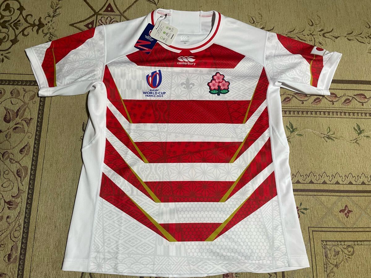 送料無料 新品 未使用 canterbury カンタベリー ラグビー レプリカユニフォーム XL 半袖 日本代表 ロシア 2023 LL O 大きいサイズ拍卖