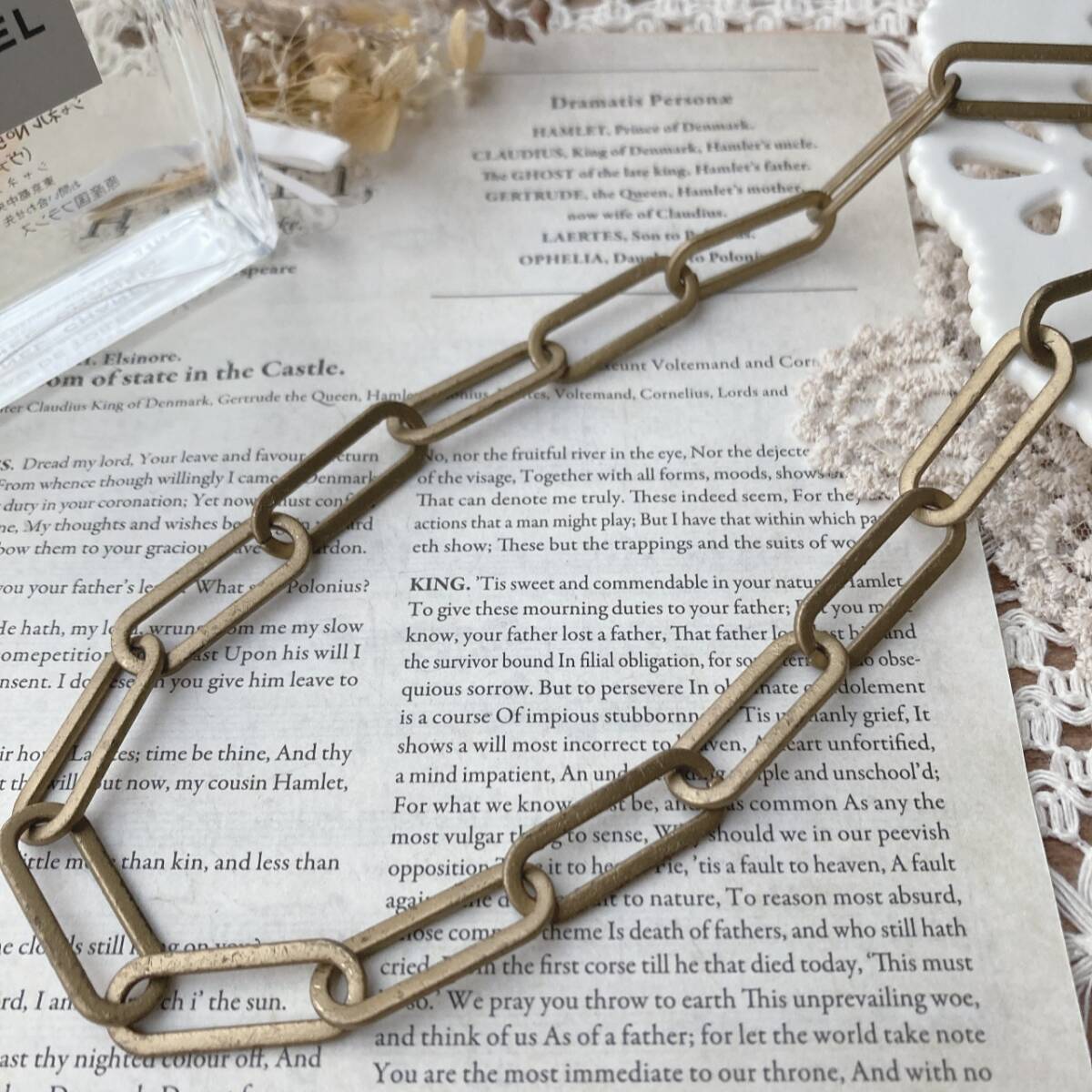 ヴィンテージネックレス チェーンネックレス ショート くすみゴールド SUGARFIX☆vintage jewelry accessoriesR0799拍卖