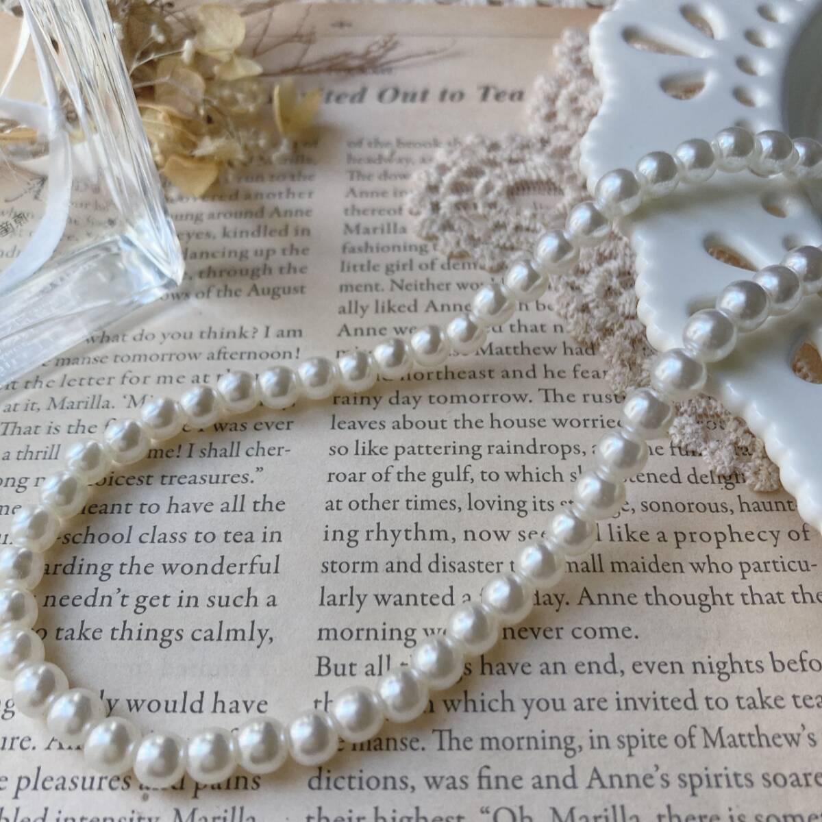 ネックレス パール ショート 6㎜ フェイク フォーマル パーティー 美品☆vintage jewelry accessories R0849拍卖