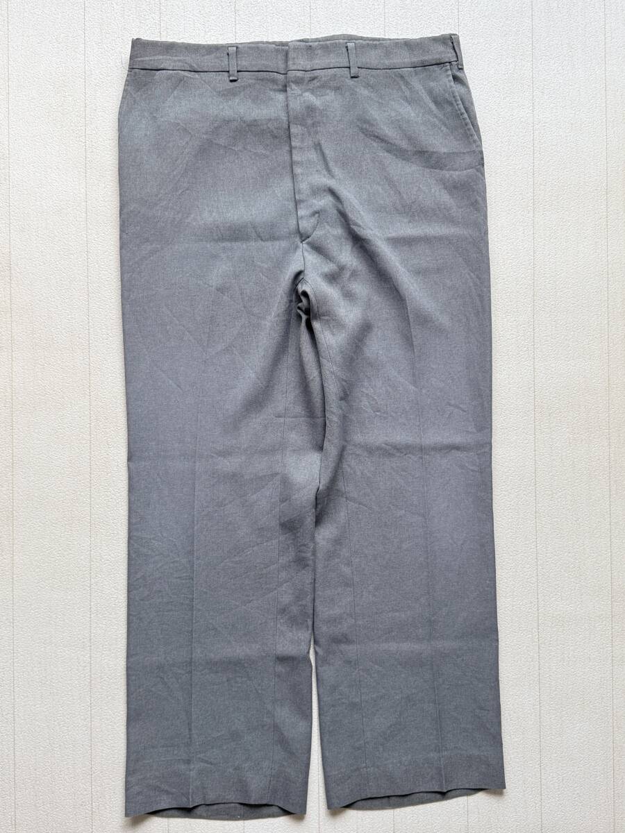 ☆送料無料☆ HAGGAR ハガー USA直輸入 古着 90's 90年代 ロングパンツ スラックス メンズ 38 グレー ボトムス 中古 即決拍卖