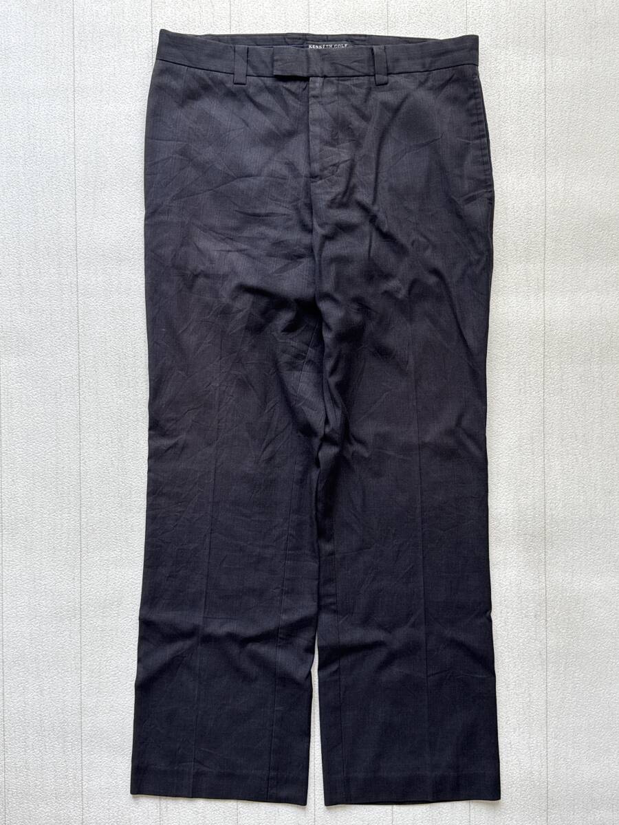 KENNETH COLE ケネスコール USA直輸入 古着 ロングパンツ スラックス メンズ 32 チャコール ボトムス 中古拍卖