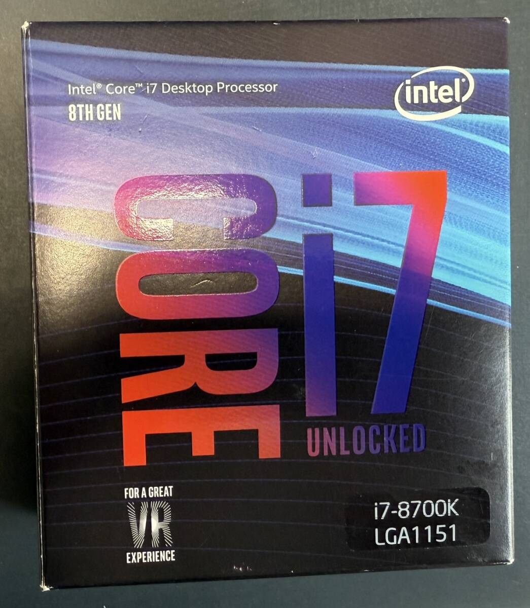 INTEL CORE i7 I7 8700K 3.,7GHZ 箱入り拍卖